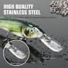 AMYSPORTS Stainless Steel Split Rings Saltwater High Strength Fishing Split Ring Line Connector Fishing Split Rings Freshwater Loop 100pcs 51lbs view 3