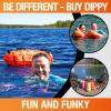 DIPPY Swim Buoy for Open Water Swimmers | 28L Waterproof Bag | Tow Float Swim Bubble for Adults | Triathlon Dry Bag | Wild Swimming Float | Swimmer Safety Gear | Drybag Swimming Accessories view 4