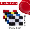 4 Pieces Checkered Golf Flag with Tube Inserted Putting Green Flags, 9 L x 6 H Inch, Nylon Mini Pin Flags for Yard Outdoor Home Backyard Garden Portable Training Practicing Golf Target Flags view 2