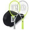 LUNNADE Adults Tennis Racket 2 Pack, Durable 27 Inch Coupled Tennis Racquet Light-Weight, Pre-Strung and Regrip, Suitable for Beginners to Intermediate Players view 1