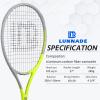 LUNNADE Adults Tennis Racket 2 Pack, Durable 27 Inch Coupled Tennis Racquet Light-Weight, Pre-Strung and Regrip, Suitable for Beginners to Intermediate Players view 2