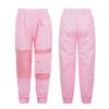 FEESHOW Girls Kids Cotton Cargo Pants Jogger Hip Hop Street Dance Trousers Solid Color Loose Elastic Waistband Pants Pink 6 Years view 1