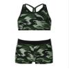 YONGHS Kids Girls 2 Pieces Bathing Suit Beach Swimsuit Sports Swimwear Tankinis Top with Shorts Set Camouflage Green 6 view 1