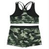 YONGHS Kids Girls 2 Pieces Bathing Suit Beach Swimsuit Sports Swimwear Tankinis Top with Shorts Set Camouflage Green 6 view 4