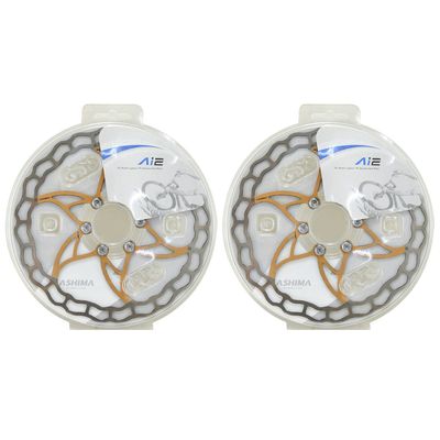 ASHIMA-LTD Ai2 ARO-09 Lightest Disc Brake Rotor 160mm 73g,2PCs, Gold,AS2365