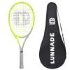 LUNNADE Adults Tennis Racket 27 Inch, Shockproof Carbon Fiber Tennis Racquet Light-Weight, Pre-Strung and Regrip, Suitable for Beginners to Intermediate Players view 1