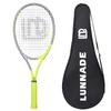 LUNNADE Adults Tennis Racket 27 Inch, Shockproof Carbon Fiber Tennis Racquet Light-Weight, Pre-Strung and Regrip, Suitable for Beginners to Intermediate Players view 1