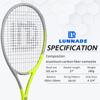 LUNNADE Adults Tennis Racket 27 Inch, Shockproof Carbon Fiber Tennis Racquet Light-Weight, Pre-Strung and Regrip, Suitable for Beginners to Intermediate Players view 2
