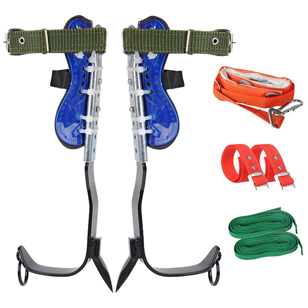 Tree Climbing Spikes For Tree Work,(Upgrade)Tree Climbing Gear,Simple To Use Climbing Tool With Seat Belt,Stainless Steel Pole Climbing Spikes,Outdoor Sports Supplies,Working At Heights.,1claw