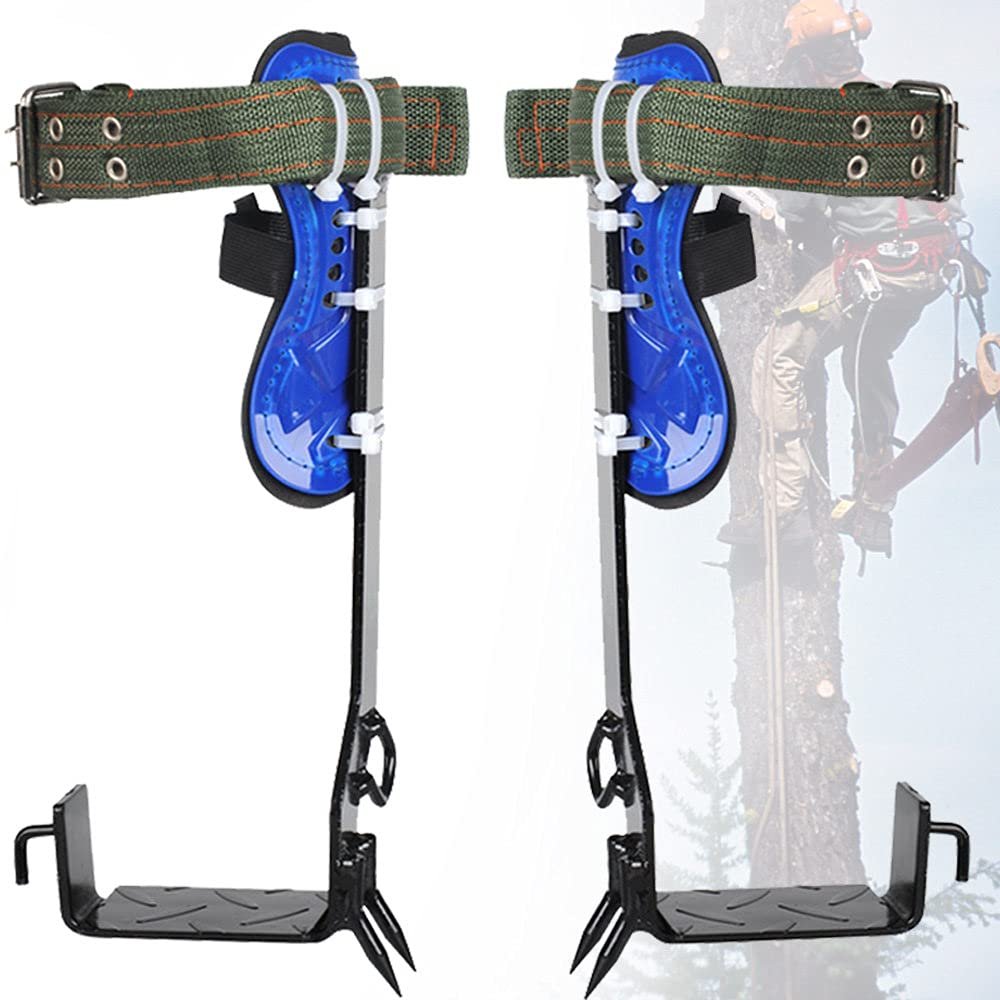ZWJABYY Tree Climbing Spikes for Tree Work Kit,Tree Climbing Gear Kit,Tree Climbing Spikes,Climbing Spikes,Tree Climbing Shoes for Hunting Observation Picking Fruit Coconut,2claws
