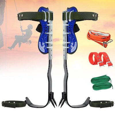 ZWJABYY Tree Climbing Gear,Tree Climbing Spikes,Simple to Use Climbing Tool with Seat Belt,(Upgrade) Adujustable Tree Climbing Gear for Hunting Observation Picking Fruit Coconut,2claws