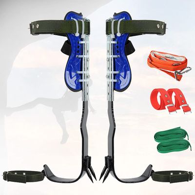 ZWJABYY Tree Climbing Spike,(Upgrade) Tree Climbing Gearsimple to Use Climbing Tool with Seat Belt,Stainless Steel Pole Climbing Spikes,Outdoor Sports Supplies,2claws