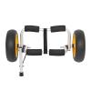 Bonnlo Kayak Car Foldable Aluminum Kayak Trailer with 10'' Solid Tires, Universal Kayaks Wheel Cart Dolly for Canoe, Paddle Board, Boat, Float Mats, Jon Boat view 1