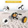 Bonnlo Kayak Car Foldable Aluminum Kayak Trailer with 10'' Solid Tires, Universal Kayaks Wheel Cart Dolly for Canoe, Paddle Board, Boat, Float Mats, Jon Boat view 3
