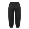 winying Kid Girls Athletic Workout Elastic Waist Baggy Cargo Pants with Pocket Joggers Casual Sports Sweatpants Black 8 Years view 2