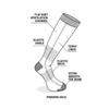Eurosock Snowbase Ski Socks (US, Alpha, Large, Regular, Regular, Camo-Navy) view 2