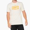 100% Essential T-Shirt Chalk/Orange XL view 3