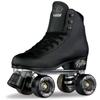 Crazy Skates Retro Roller Skates | Adjustable or Fixed Sizes | Classic Quad Skates for Women and Girls - Black (Size: Mens 8 / Womens 9) view 1