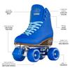 Crazy Skates Retro Roller Skates | Adjustable or Fixed Sizes | Classic Quad Skates for Women and Girls - Blue (Size: Mens 7 / Womens 8) view 3
