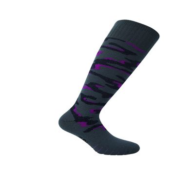 Eurosock Snowbase Ski Socks (US, Alpha, Large, Regular, Regular, Camo-Grey)