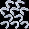 10 Pcs Sport Mouth Guards Gum Teeth Armor Game Guard for Boxing Basketball Football Hockey Karate Basketball Rugby Match (Clear White) view 1