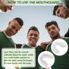 10 Pcs Sport Mouth Guards Gum Teeth Armor Game Guard for Boxing Basketball Football Hockey Karate Basketball Rugby Match (Clear White) view 3