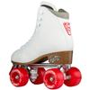 Crazy Skates Retro Roller Skates | Adjustable or Fixed Sizes | Classic Quad Skates for Women and Girls - White (Size: Mens 11 / Womens 12) view 4