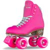 Crazy Skates Retro Roller Skates | Adjustable or Fixed Sizes | Classic Quad Skates for Women and Girls - Pink (Size: Mens 5 / Womens 6) view 1