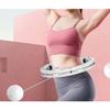 Intelligent Weighting Magnetic Therapy Hula Hoop, Detachable Adjustment Belt Digital Counter Never Fall Adjustable Gravity Ball, Suitable for Beginners, Teenagers and Adults/A/L view 2