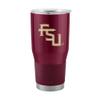 Logo Brands NCAA Florida State Seminoles - 30oz Gameday Stainless Steel Tumbler, Double-Wall Vacuum Insulated, Slider Lid, Ergonomic Design, Silicone Grip view 1