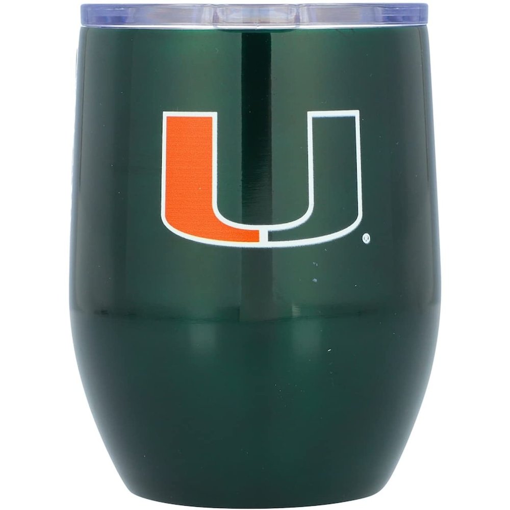 Logo Brands 169-S16Cb-1: Miami 16 Oz Stainless Curved Beverage