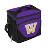 Logo Brands NCAA Washington Huskies 24-Can Insulated Cooler with Embroidered Logo, Bottle Opener & Carry Strap  Unisex Adult, One Size, Team Color, Leak-Proof view 1