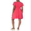 Amazon Essentials Women's Surplice Dress (Available in Plus Size), Red, Large view 2