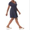 Amazon Essentials Women's Surplice Dress (Available in Plus Size), Navy, Small view 4