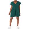 Amazon Essentials Women's Surplice Dress (Available in Plus Size), Jade Green, X-Small view 1