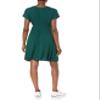 Amazon Essentials Women's Surplice Dress (Available in Plus Size), Jade Green, X-Small view 2