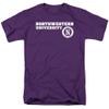 Northwestern University Official Block Text Unisex Adult T-Shirt, Purple, 4X-Large view 1