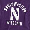 Northwestern University Official One Color Wildcats Logo Unisex Adult T-Shirt, One Color Wildcats Logo, X-Large view 2