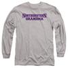 Northwestern University Official Grandma Unisex Adult Long-Sleeve T Shirt,Athletic Heather, 3X-Large view 1