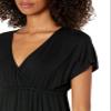 Amazon Essentials Women's Surplice Dress (Available in Plus Size), Black, X-Small view 3