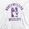 Northwestern University Official Wildcats Logo Unisex Adult Pull-Over Hoodie,White, 2X-Large view 2