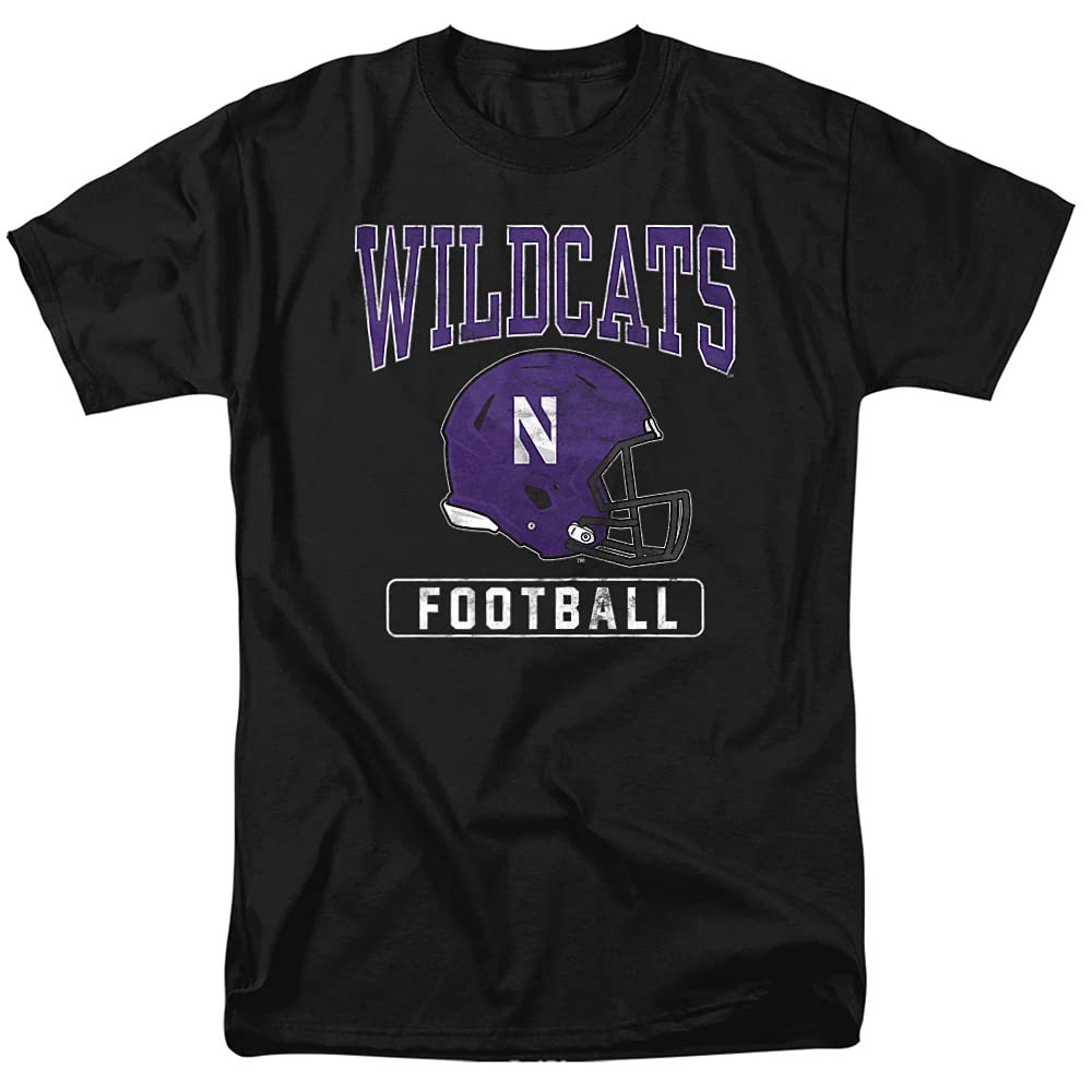 Northwestern University Official Football Helmet Unisex Adult T-Shirt, Football Helmet, Large