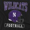 Northwestern University Official Football Helmet Unisex Adult T-Shirt, Football Helmet, Large view 2