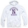 Northwestern University Official One Color Wildcats Logo Unisex Adult Pull-Over Hoodie,White, Medium view 2