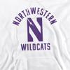 Northwestern University Official One Color Wildcats Logo Unisex Adult Pull-Over Hoodie,White, Medium view 3