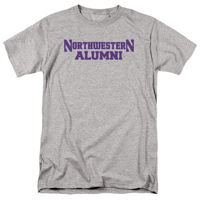 Northwestern University Official Alumni Unisex Adult T-Shirt, Athletic Heather, 5X-Large