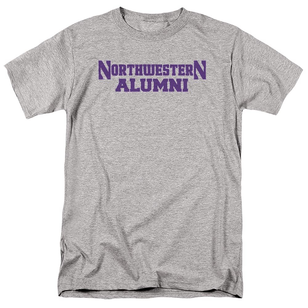 Northwestern University Official Alumni Unisex Adult T-Shirt, Athletic Heather, 5X-Large