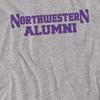 Northwestern University Official Alumni Unisex Adult T-Shirt, Athletic Heather, 5X-Large view 2