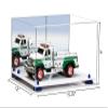 Better Display Cases Acrylic Versatile Display Case Display Case - Medium Square Box with Mirror Case, Navy Blue Risers and White Base 15.25" x 12" x 9" (V13/A082) view 2