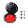 9 Inch Hatch Kit, Deck Hatch with Waterproof Bag and Fasteners for Kayak Boat Fishing RiggingBlack view 1